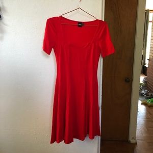 Red sweetheart dress